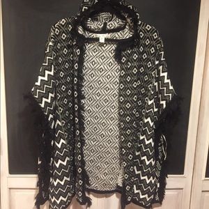 Oversized hooded ponch